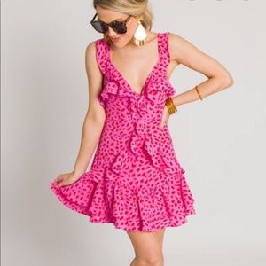 Pink and red Karlie mini dress